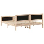 vidaXL Cadre de lit Gris foncé 160 x 200 cm Pin massif