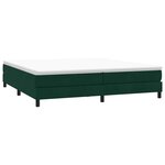 vidaXL Sommier à lattes de lit et matelas vert foncé 180x220cm velours