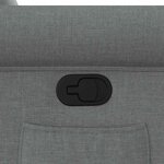 vidaXL Fauteuil inclinable Gris foncé Tissu