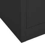 vidaXL Garde-robe Anthracite 80x50x180 cm Acier