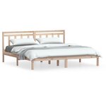 vidaXL Cadre de lit Bois de pin massif 200x200 cm