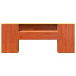 vidaXL Tête de lit avec rangement cire marron 180cm bois massif de pin