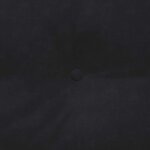 vidaXL Coussin de Dos Noir 160 x 24 x 50 cm Velours