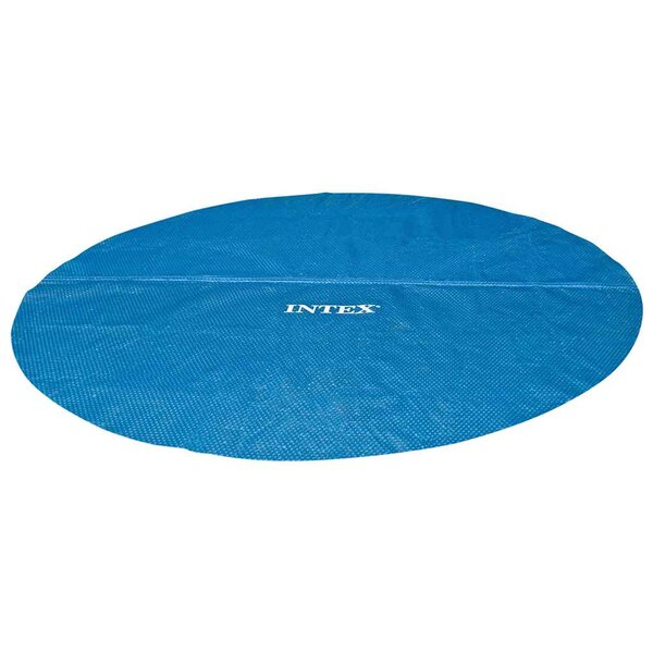 Intex Couverture solaire de piscine bleu 290 cm polyéthylène