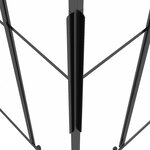 vidaXL Cabine de douche ESG semi-dépoli 90x70x180 cm Noir