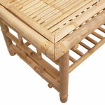 vidaXL Table basse 110x55x45 cm bambou