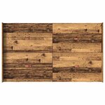 vidaXL Cadre de lit avec rangement Bois ancien 120 x 190 cm