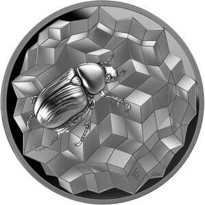 Pièce de monnaie en Argent 25 Dollars g 62.2 (2 oz) Millésime 2025 Entoma SCARABEO