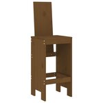 vidaXL Ensemble de bar de jardin 7 Pièces marron miel bois de pin massif