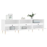 vidaXL Meuble TV blanc 150x30x44 5 cm bois d'ingénierie