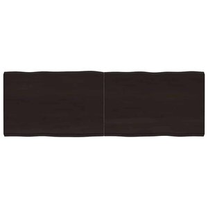 vidaXL Dessus de table bois massif traité bordure assortie