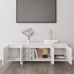 vidaXL Meuble TV Blanc 120x30x40 5 cm Bois d'ingénierie