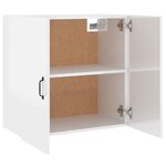 vidaXL Armoire murale Blanc brillant 60x31x60 cm Bois d'ingénierie