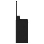 vidaXL Coiffeuse Chêne noir 100 x 41 x 140 cm Bois d'ingénierie