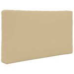 vidaXL Coussin de canapé d'extérieur 2 Pièces Beige Polyester