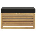vidaXL Banc de Jardin Blanc 80 x 43 x 45 cm Bois d'Acacia Massif