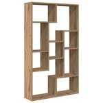 vidaXL Bibliothèque chêne artisanal 72x20x120 cm bois d'ingénierie