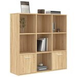 vidaXL Bibliothèque Chêne sonoma 98x30x98 cm Bois d’ingénierie