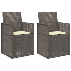 vidaXL Chaises de jardin salle à manger PP
