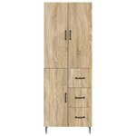 vidaXL Ensemble de Meubles 2 Pièces Chêne Sonoma 66 x 34 5 x 89 5 cm