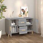 vidaXL Buffet sonoma gris 100x36x60 cm bois d'ingénierie