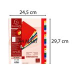 Intercalaires alphabétiques maxi A4+ en polypropylène, 20 divisions - Assortis (paquet 20 unités)