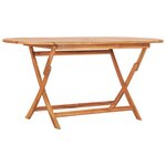 vidaXL Ensemble à manger d'extérieur pliable 9 Pièces Bois solide de teck