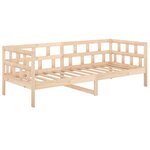 vidaXL Lit de jour Bois massif de pin 90x200 cm