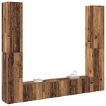 vidaXL Meubles TV muraux 6 Pièces vieux bois bois d'ingénierie