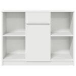 vidaXL Buffet avec tiroir blanc 101x35x76 cm bois d'ingénierie
