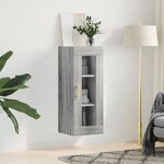 vidaXL Armoire murale sonoma gris 34 5x34x90 cm