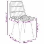 vidaXL Ensemble de salle à manger de jardin 5 pièces en poly rattan brun