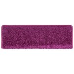 vidaXL Tapis d'escalier 30 pièces 65 x 21 x 4 cm Violet Bord rectangulaire