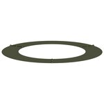 vidaXL Anneaux d'arbre plats 5 Pièces Vert olive Ø30 / 60 cm Acier