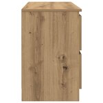 vidaXL Meuble TV chêne artisanal 100x35x54 cm bois d'ingénierie