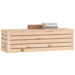 vidaXL Boîte de rangement 109x36 5x33 cm Bois massif de pin