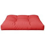 vidaXL Coussin de palette rouge 70x70x12 cm tissu