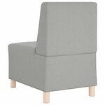 vidaXL Unité de Sofa Modulaire Sans Accoudoirs 2 Pièces Gris nuage