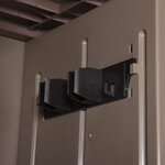 vidaXL Armoire de rangement jardin Marron 65x45x172 cm PP Aspect bois