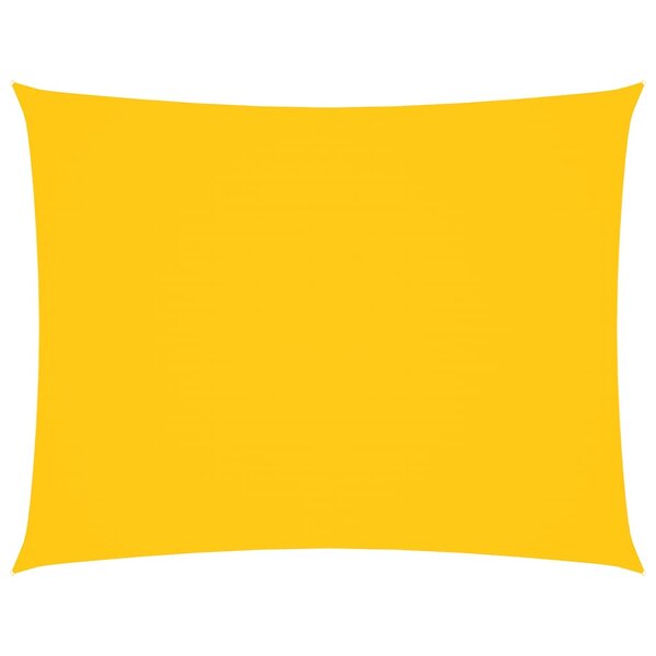 vidaXL Voile de parasol tissu oxford rectangulaire 6x8 m jaune