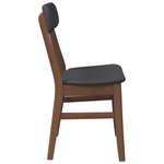 vidaXL Chaises à manger coussins 2 Pièces marron bois massif caoutchouc