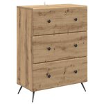 vidaXL Armoire à tiroirs 66 x 34 5 x 90 cm Bois d'ingénierie