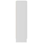 vidaXL Armoire à vitrine Blanc 82 5x30 5x115 cm Bois d'ingénierie