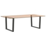 vidaXL Pieds de table à manger en forme de V 2 pièces Anthracite 100 x (72-73 3) cm Acier