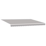 Store Rétractable Manuel vidaXL avec LED Gris Clair 450x350 cm