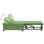 vidaXL Canapé-Lit Vert clair 194 x 67 x 82 cm Velours
