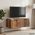 vidaXL Meuble TV mural Bois ancien 78 5 x 41 x 30 cm Bois d'ingénierie