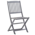 vidaXL Chaises pliables d'extérieur lot de 4 Bois d'acacia solide
