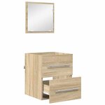vidaXL Cabinet de salle de bain 41 x 38.5 x 48 cm Bois d'ingénierie