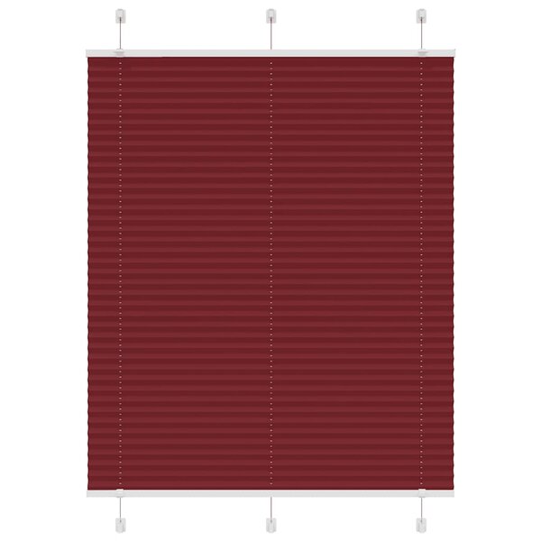 vidaXL Store plissé rouge bordeaux 110x100 cm largeur du tissu 109 4cm